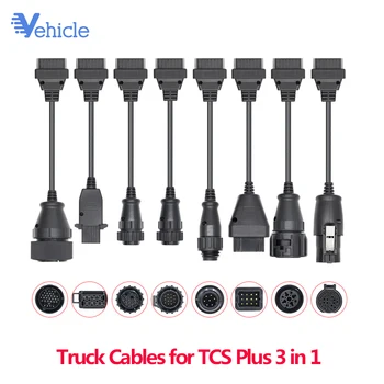 

Truck Cables for TCS Plus 3 in 1 7 pin for Knorr Wabco Trailer Cable 12/37 pin for MAN Cable 30pin for IVECO 14pin for BENZ