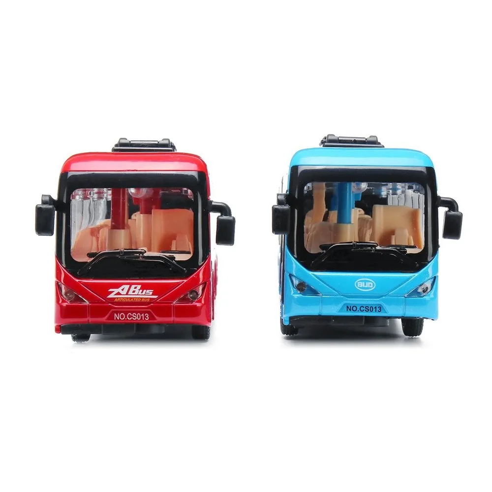 1 шт. модель автобуса игрушка красный/зеленый/синий CS0133 сплав двойной-уличный трамвай модель светильник детский подарок на день рождения игрушки