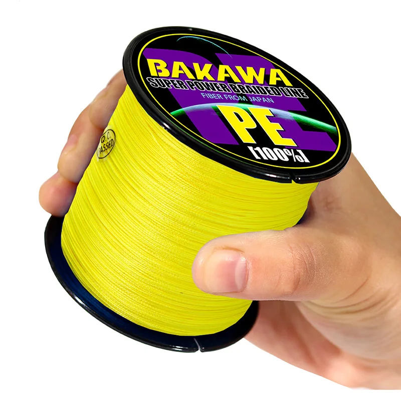 BAKAWA 9 Strands Braid PE Fishing Line 1000M 500M 300M Strong