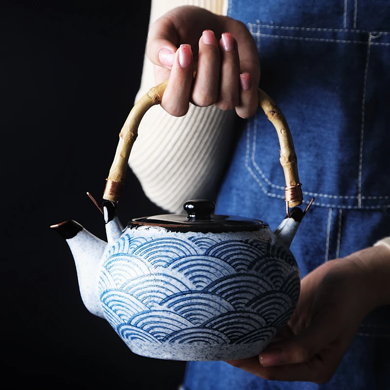 RUX WORKSHOP Japanese Style Household Teapot Ceramic Tea Cup Water Cup Restaurant Tea Pot
