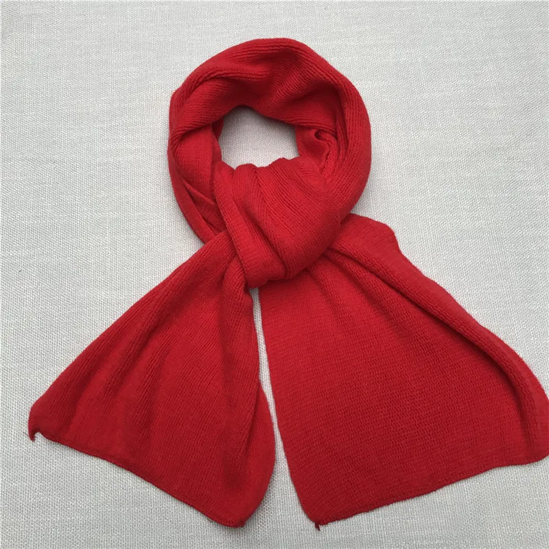 Мужской зимний вязаный шарф для мальчиков и девочек, плотные теплые кашемировые шарфы для женщин, хиджаб, палантины, Echarpe Foulard Femme - Цвет: 7