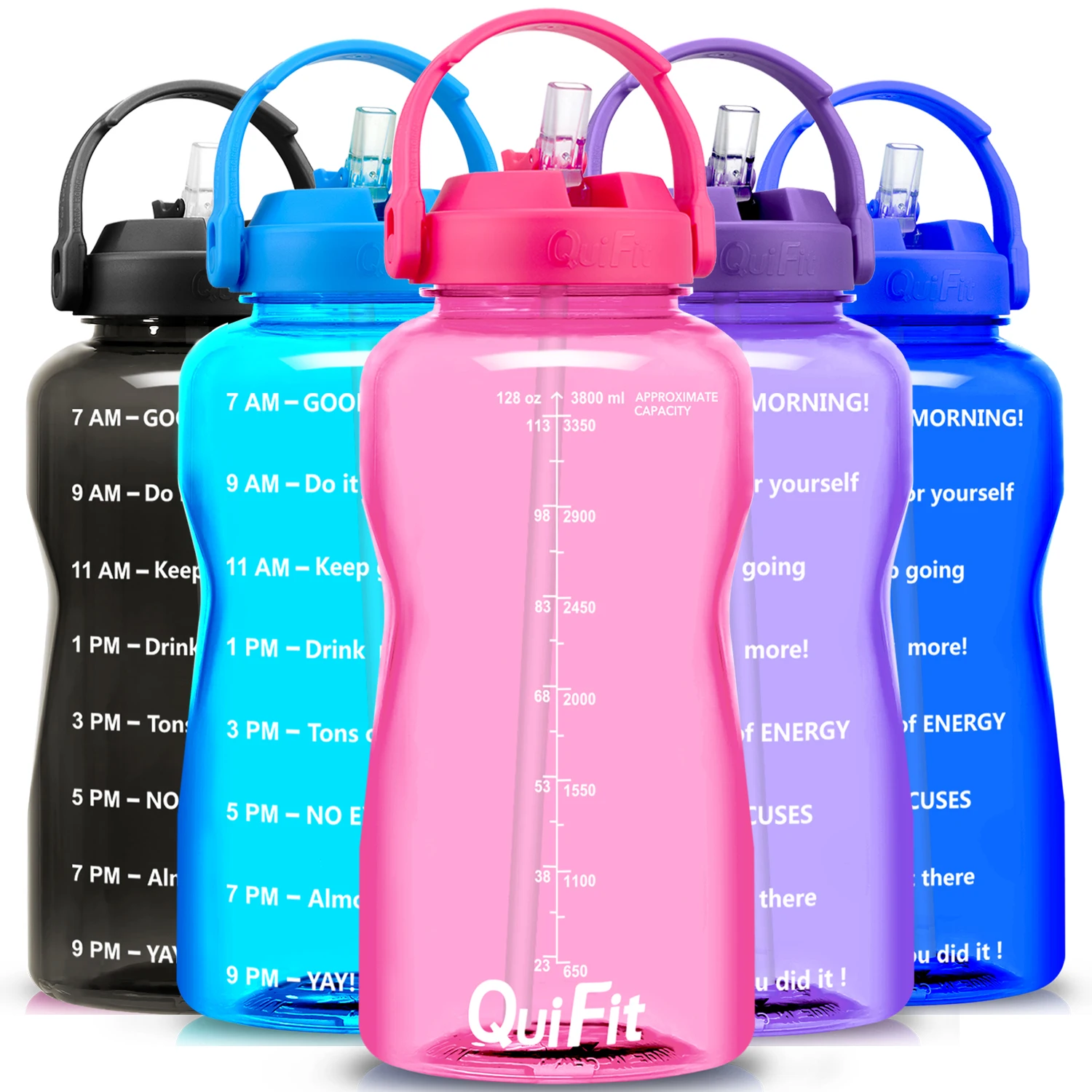 QuiFit 3.8L 2L преформы с широким горлышком галлонов тритановая бутылка для воды