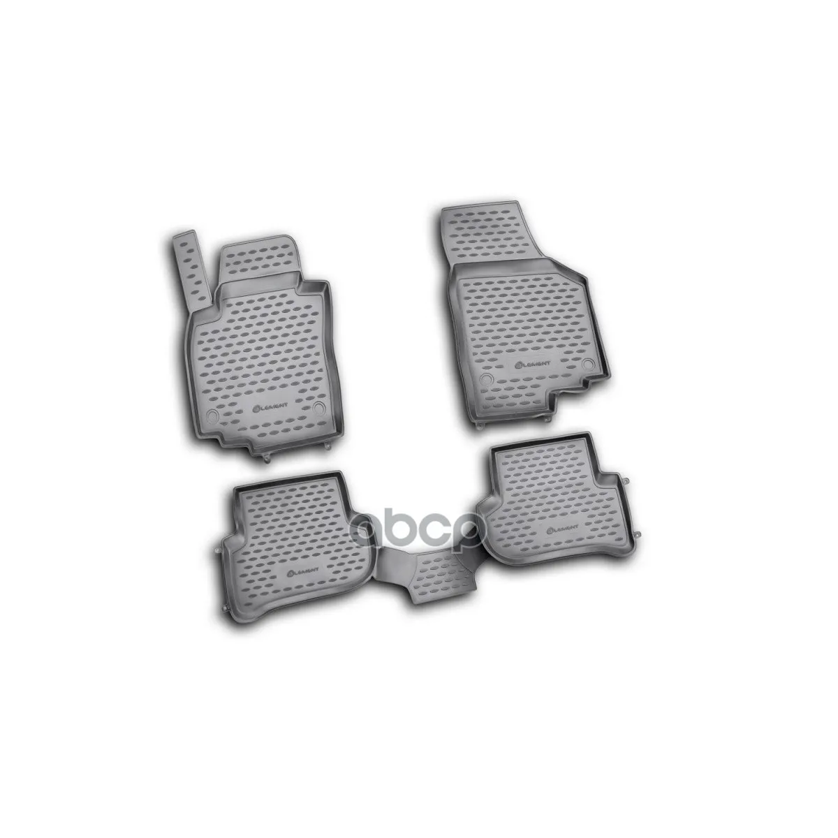 Комплект Резиновых Автомобильных Ковриков В Салон Skoda Yeti 03/2009-, 4 Шт.(Полиуретан) ELEMENT арт. NLC4510210KH