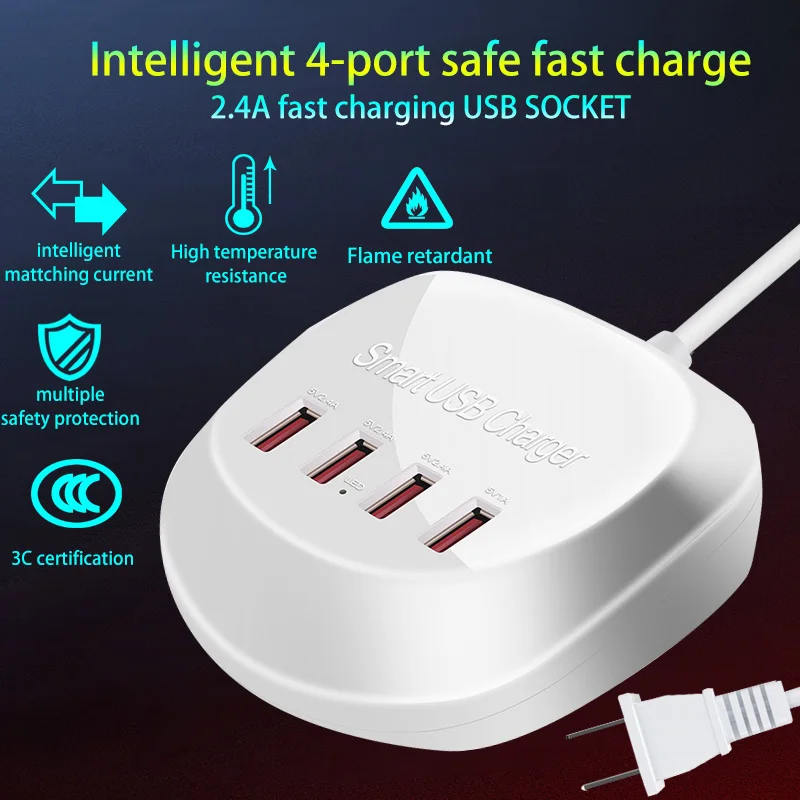 Универсальное зарядное устройство ce rohs 5 В/2 а для samsung Huawei автомобильное usb 4 0