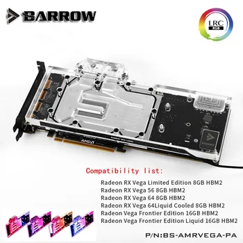 

Barrow VGA Water Block for Radeon RX VEGA Frontier Edition LRC 2.0 5V 3PIN AMD public version Radeon BS-AMRVEGA-PA