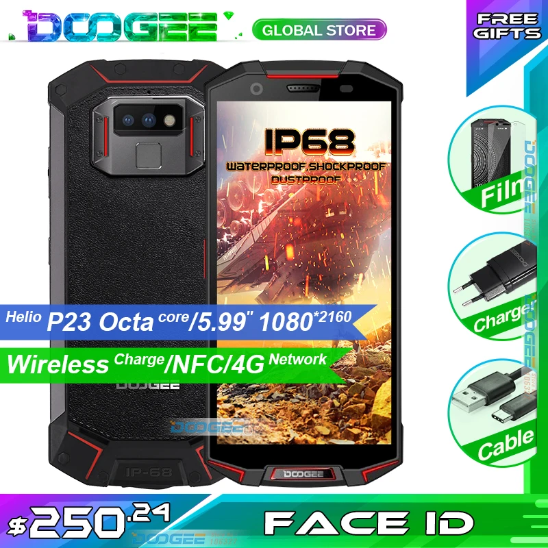 DOOGEE S70 смартфон с 5 99 дюймовым дисплеем ОЗУ 6 ГБ ПЗУ 64 16 МП 12 5500 мАч|Смартфоны| |