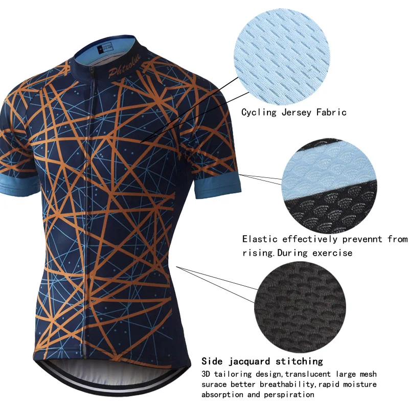 Men Cycling Set Clothing Cycling Road Bicycle Wear Breathable Anti-UV MTB Bike Clothes Short Sleeve Jersey Sets