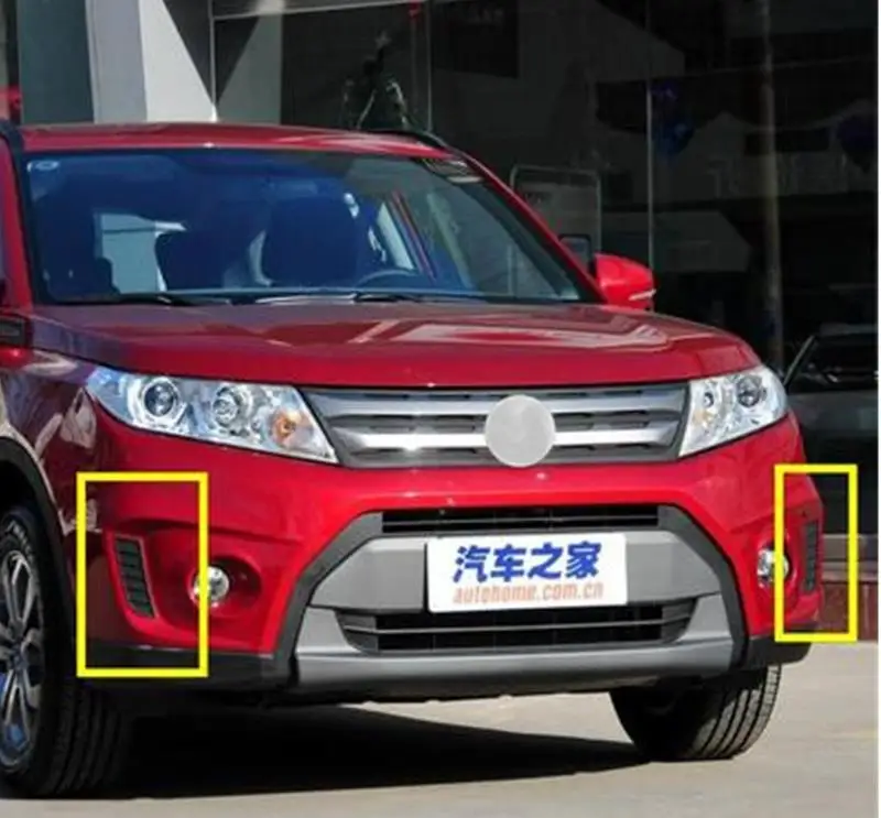 ABS черный чехол для дневных ходовых огней декоративный чехол для Suzuki Vitara стайлинга автомобилей