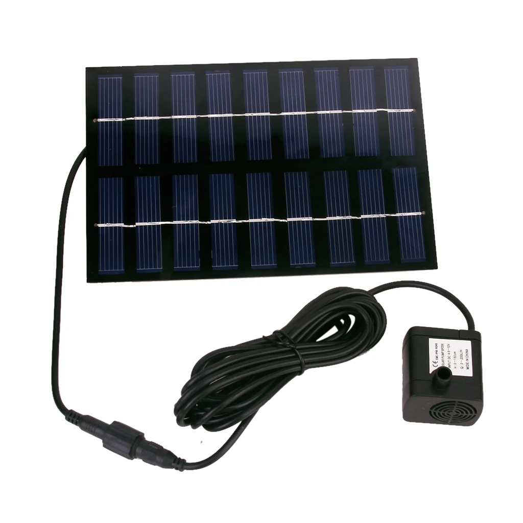 New Solar Panel Powered Brushless Water Pump Fountain Pond Pool Garden Kit 3#
