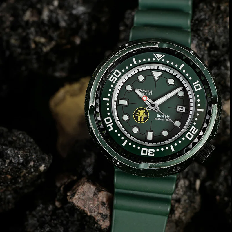Автоматические часы Retangula Rdunae Emperor Tuna 6159 NH35 Diver 200 м PVD 52 5 мм|Механические часы| |