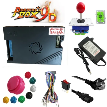 

2 Player DIY Arcade Kit Pandora Game 9D 2500 in 1 game board + 8 way joystick American HAPP Style Push Button for Arcade Machine