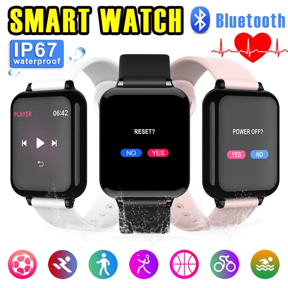 B57 Touch Screen Waterproof Smart Bracelet with Heart Rate Blood Pressure Oximetry Step Reminder Remote Control Music B57 Touch Screen Waterproof Smart Bracelet with Heart Rate Blood Pressure Oximetry Step Reminder Remote Control Music