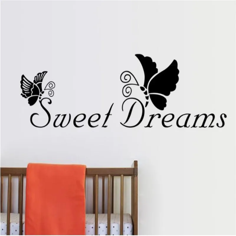 1 шт. сладкий сон Бабочка стикер для стен Одуванчик гостиная спальня s девиз