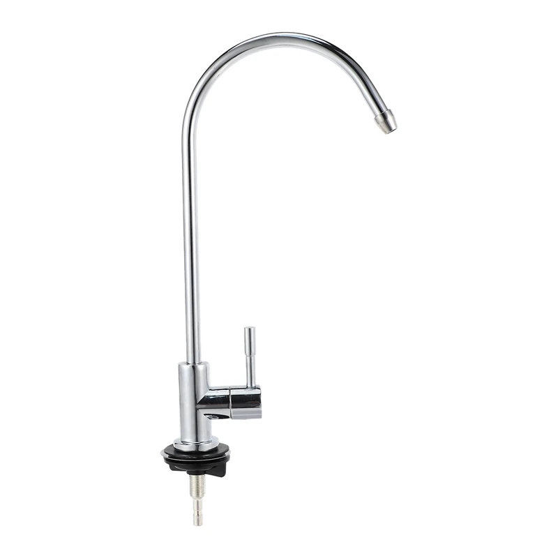 

1/4 Inch Chrome Drinking Water Filter Faucet Reverse Osmosis Sink Kitchen Tap