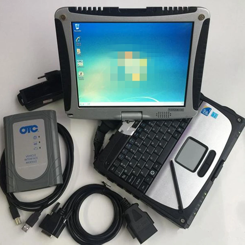 OTC IT3 для T-oyota автоматический диагностический инструмент и считыватель кода сканер с программным обеспечением в HDD или SSD и используемый ноутбук Toughbook CF-19 4G