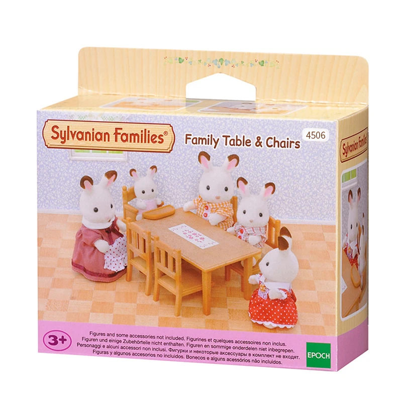 Sylvanian Families Dollhouse Playset Family Table & Chairs Set Accessories Gift Girl Toy No Figure New in Box 4506 2