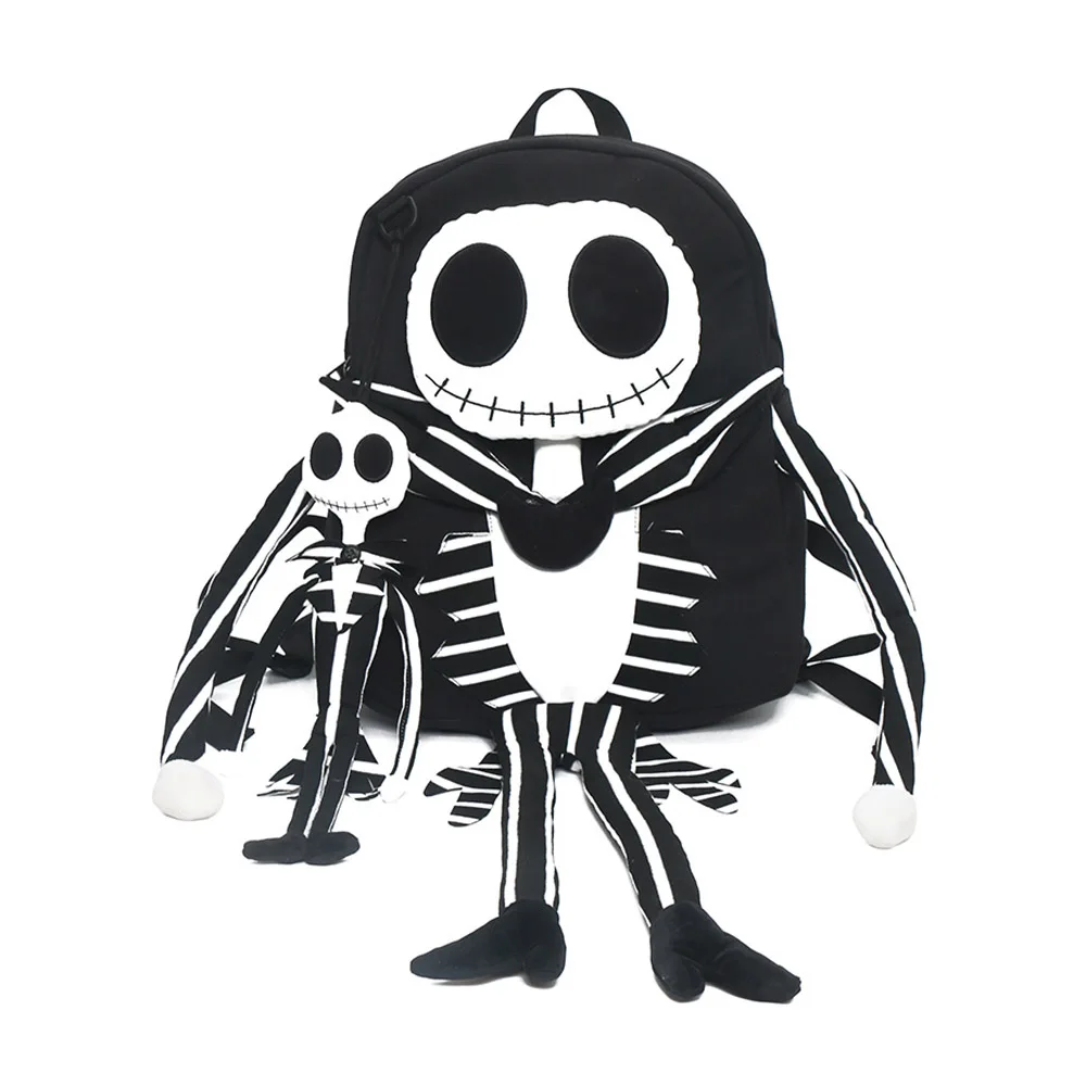 

Creative Personality Skull Backpack Halloween 3D Skeleton Shoulder Bag Cute Casual Hip Hop Street Cool Students Rucksack Packbag