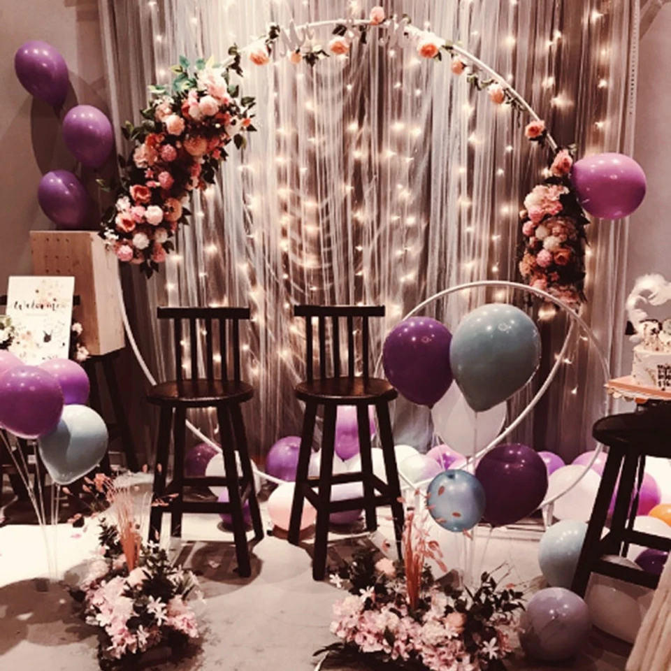 Ring Iron Wedding Arch Props (13)