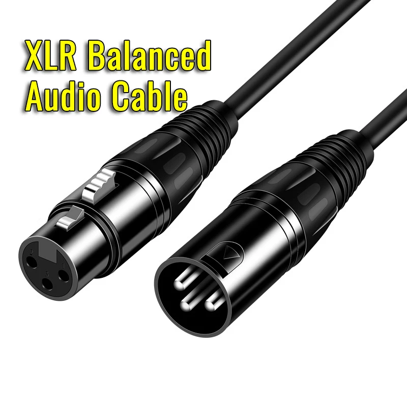Кабель для микрофона XLR OFC из чистой меди 3 контактный разъем Cannon штекер Женский