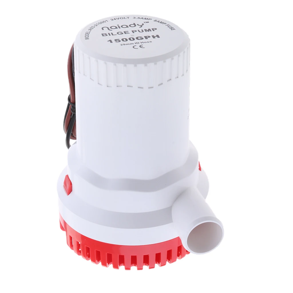 Boat Bilge Pump 24V 1500GPH Automatic Impeller Pump For Marine RV Industrial