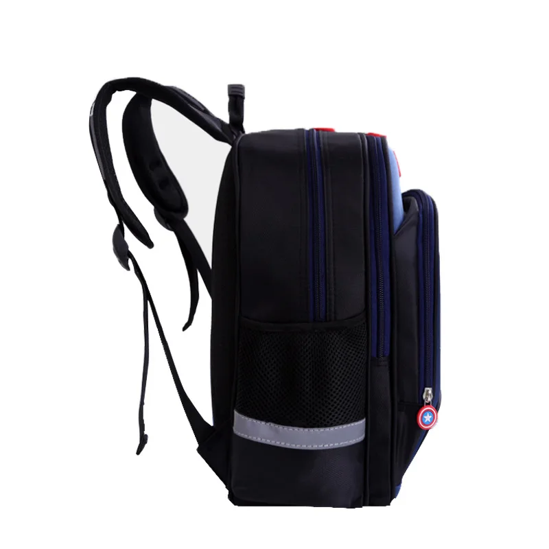 

America Captain School Bag New Style CHILDREN'S Rucksack Fashion Burden Relieving Spine-Schoolbag for Elementary School Students