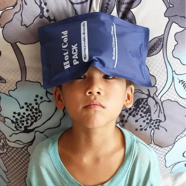 Hot Cold Pack - Reusable Gel Ice Pack for Injuries Headache First Aid Back Shoulder Neck Head Feet Muscle Relax