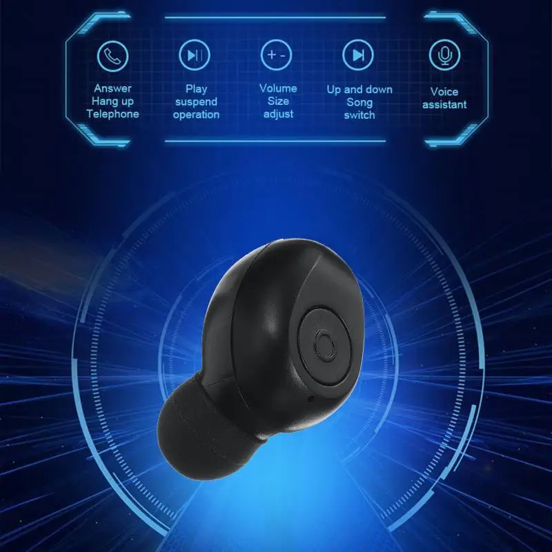 TWS bluetooth 5,0 наушники, мини беспроводные стерео наушники, водонепроницаемые наушники Handfrees с 2500 мА/ч внешним аккумулятором для смартфонов