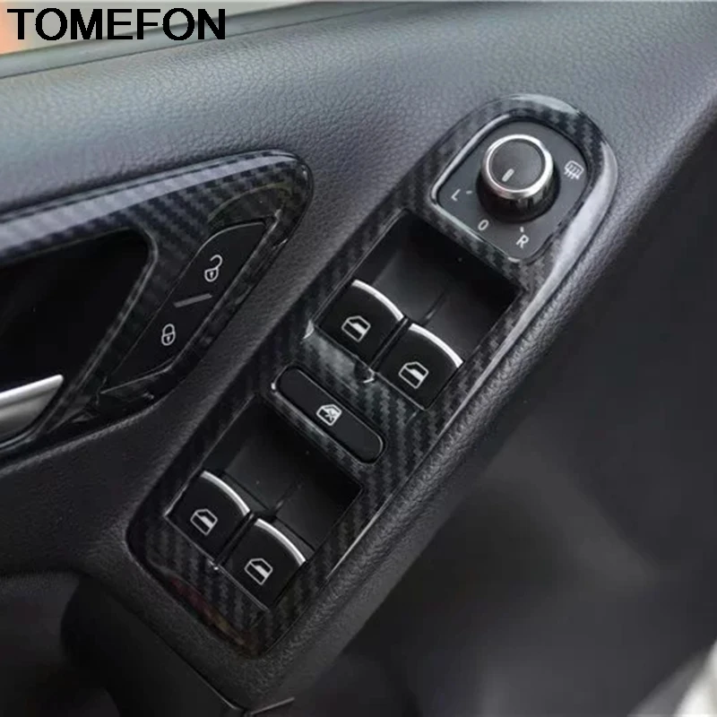 TOMEFON для Volkswagen Golf 6 MK6 2010 2011 2012 LHD внутренняя дверь подлокотник окно кнопка покрытие