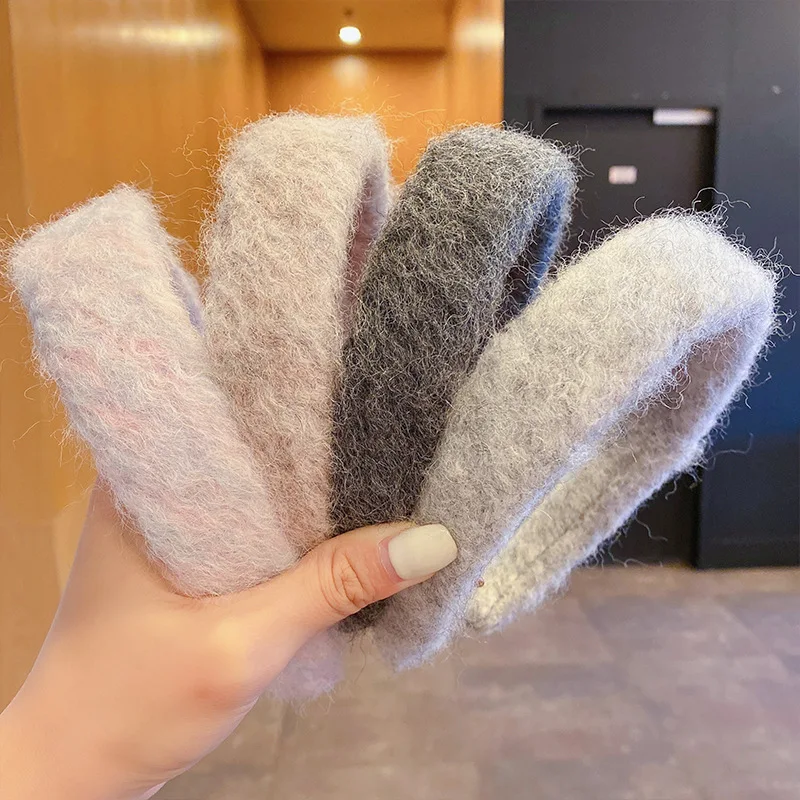 

Plush Hair Hoop Fashion Decorative Headband Retro Girl Hair Accessories Cashmere Headbands Versatile Hair Accessories