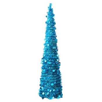 

Bedroom Festival Bar Living Room Telescopic Folding Holiday Christmas Tree Office Glitter Party Decorative Ornaments Home