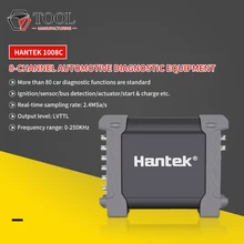 Hantek 1008c osciloscópio 8 canais usb pc armazenamento osciloscópio/daq/gerador programável digital osciloscópio automotivo