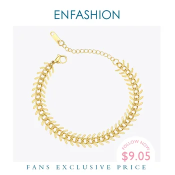 

ENFASHION Punk Fancy Chain Bracelet Gold Color Stainless Steel Centipede Bracelets For Women Fashion Jewelry 2020 Party B202083
