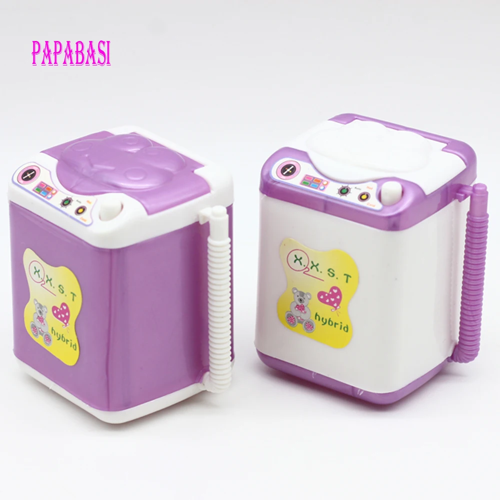 1PCS Furniture Washing Machine For 1/6 bjd BarbieDoll House Baby Toys Doll Accessories