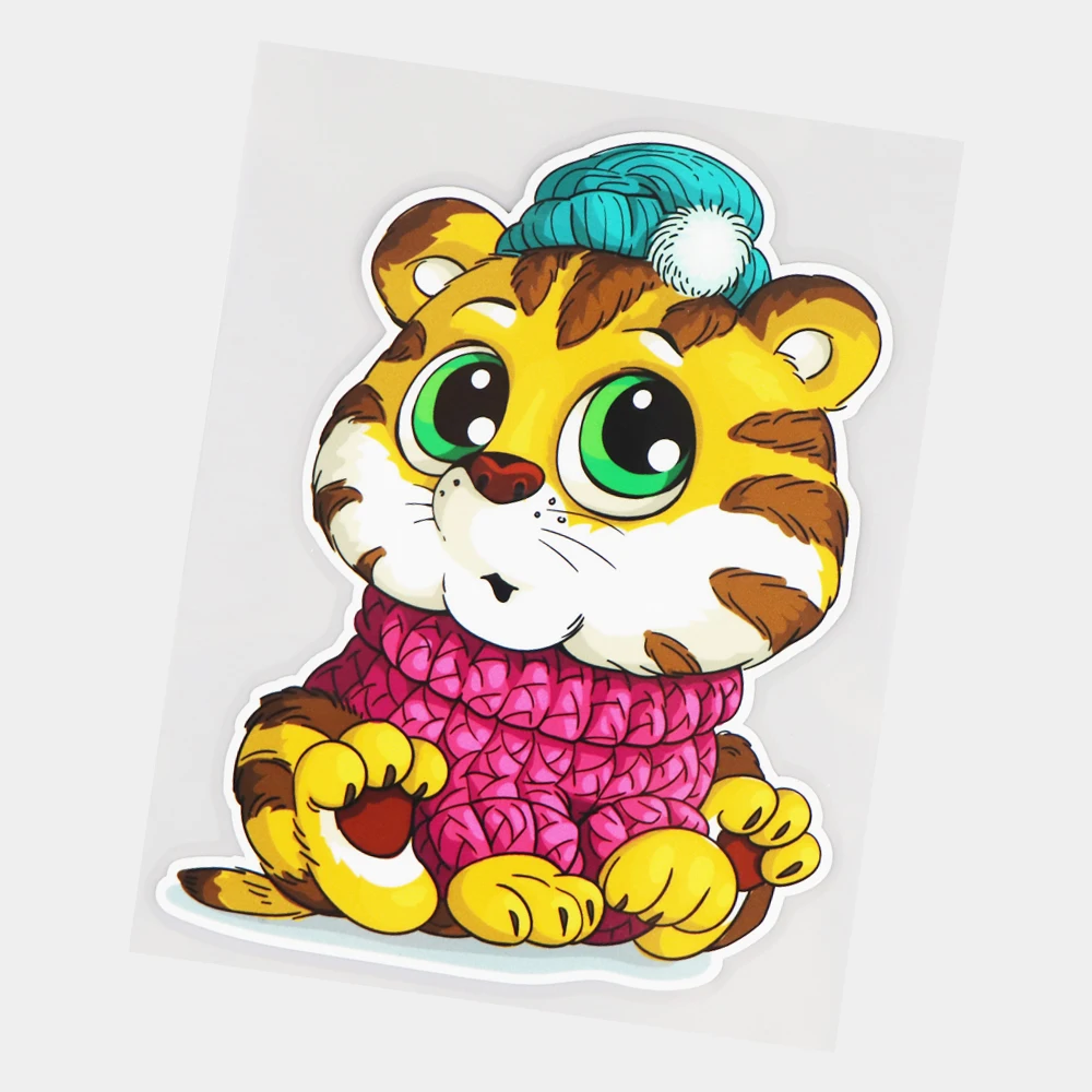 

JuYouHui Exterior Accessories Decal Cute Surprised Cat Door Decoration Scratch Occlusion Car Stickers Decals