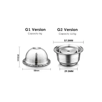 

Stianless Steel Reusable Vertuoline Capsule For Nespresso Vertuo Coffee Filter Espresso Crema Maker For Vertuo Delonghi EVN