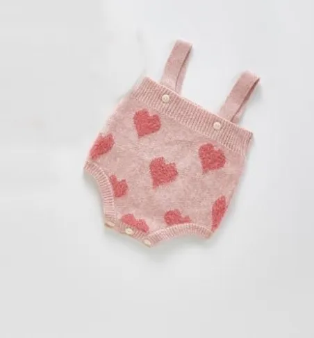 Romper Комбинезон для новорожденных мальчиков и девочек 0-24 месяцев; пальто-свитер; теплая одежда с милым принтом на осень и зиму - Цвет: Romper
