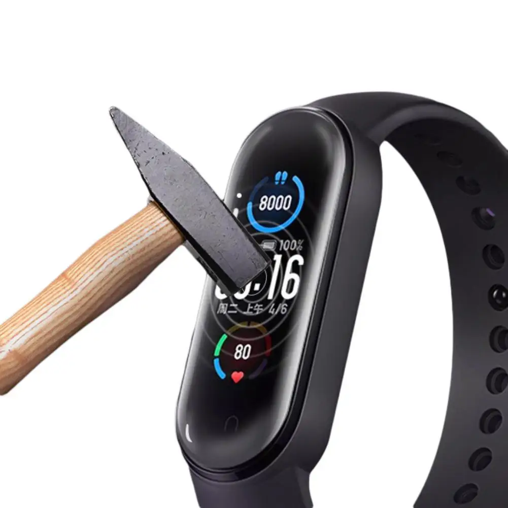 5 шт. защитная пленка из ТПУ с защитой от царапин на весь экран для Xiaomi Mi Band smart wistband