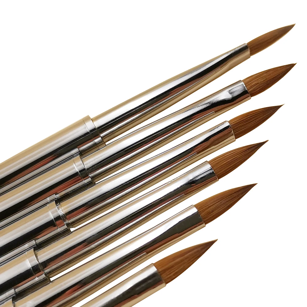 Kolinsky nail brush 1pcs Metal Rod Suitable for Salon or Home Use