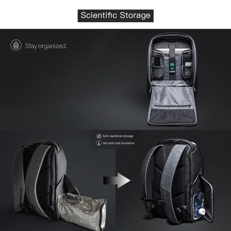 awesome  Korin Design FlexPack GO Anti-theft Backpack Men Notebook Backpack 15.6 inch Laptop Computer Bag US