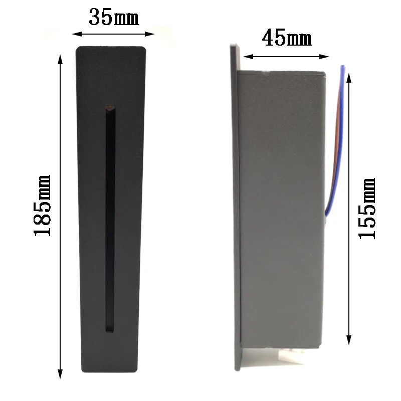 3W внутренняя светодиодная лампочка для подножки в алюминиевой оправе лестница угловая лампа Водонепроницаемая настенная лестница лампа для ног наружное ландшафтное освещение