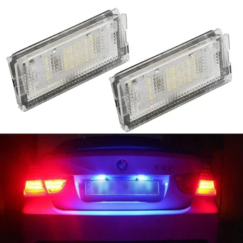 

Bevinsee 2Pcs White 18 Leds License Plate Lights For BMW E46 Sedan 4dr 1999-2003 ONLY, NOT CONVERTIBLE NOR COUPE 6500K