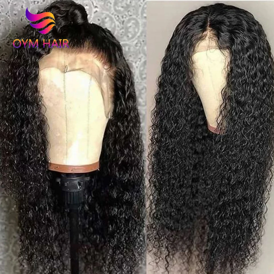 Curly Human Hair Wig Brazilian Short long Lace Front Human Hair Wigs For Black Women 150 % Density 13x4 Lace Wig Remy
