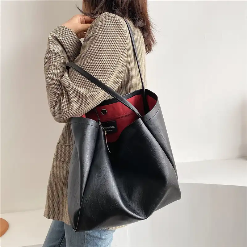 big leather bag