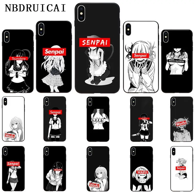 NBDRUICAI Sugoi Senpai аниме Waifu на заказ чехол для телефона с фото iPhone 11 pro XS MAX 8 7 6 6S Plus X 5 5S SE