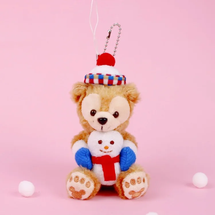 1 шт., новинка, плюшевые игрушки Duffy Bear, друзья, стеллалу, снеговик, балет, кролик, Маленькая подвеска, 10 см, 4 вида, WJ01