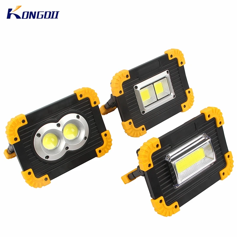 

20W Led Portable Spotlight 4 Modes Emergency Work Light Latern Flashlight for Outdoor Hunting Camping Lamp Rechargeable Battery