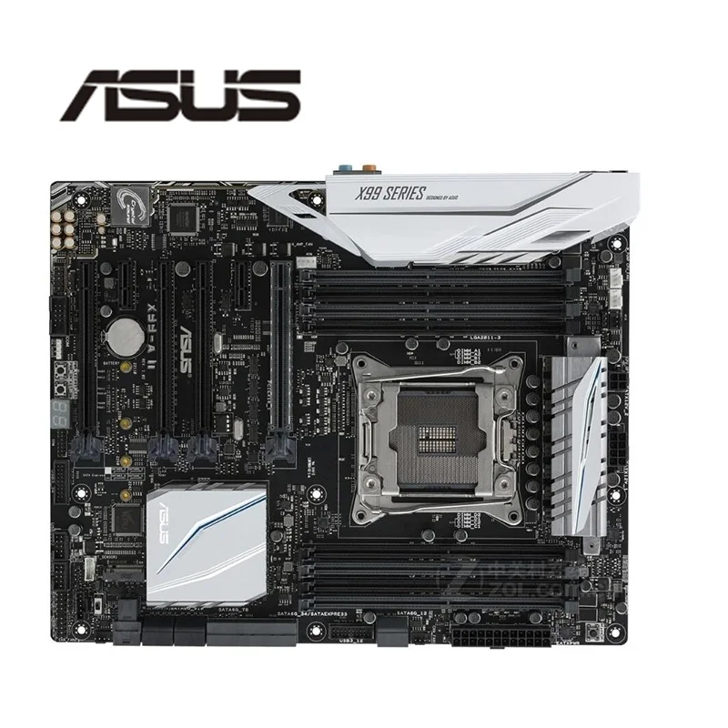Для ASUS X99 A II оригинальный б/у Настольный X99M 2011 Socket LGA Core i7 LGA2011 V3 DDR4 материнская