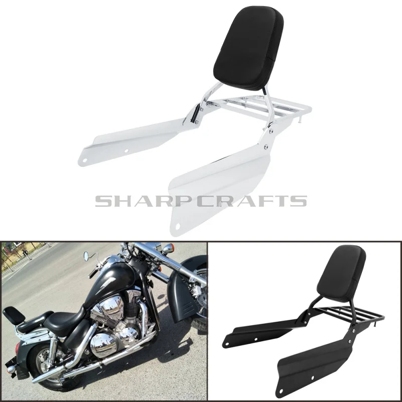 Motorcycle Accessories ALL NEW For Honda VTX 1300C 1800 F C 1800F Passenger Sissy Bar Backrest with Luggage Rack |