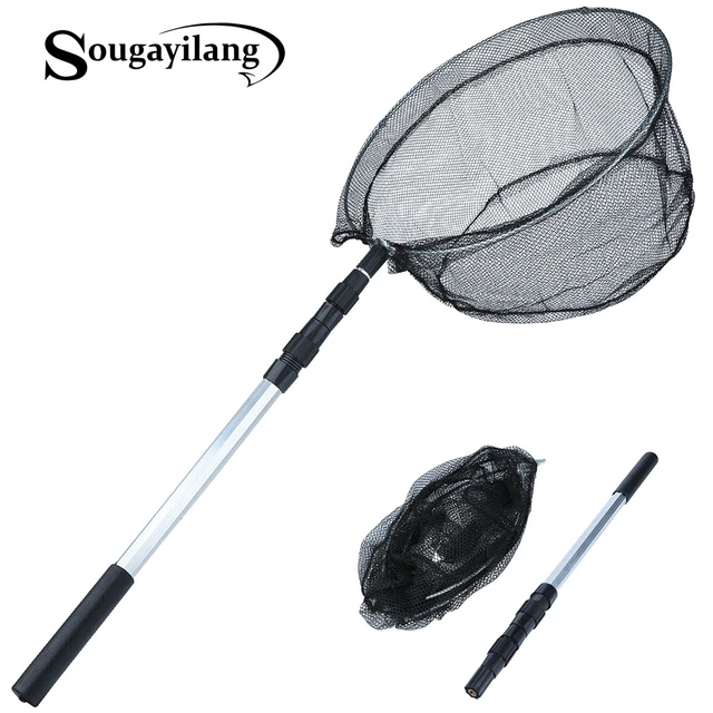 Sougayilang 1.5M /6.2Ft Retractable Fishing Net ultralight Portable carbon  Folding Fishing Net Fly Hand Dip Casting Net Fishing - AliExpress