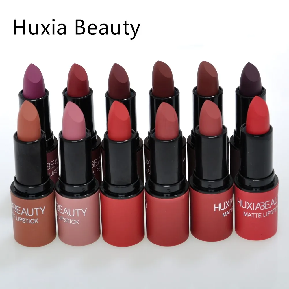 HUXIA BEAUTY макияж красная помада Барра лабиос Барре тинт для губ блеск телесный